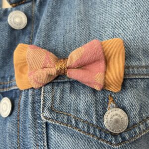 IMG broche noeud papaillon S'tyle upcycling Ambre